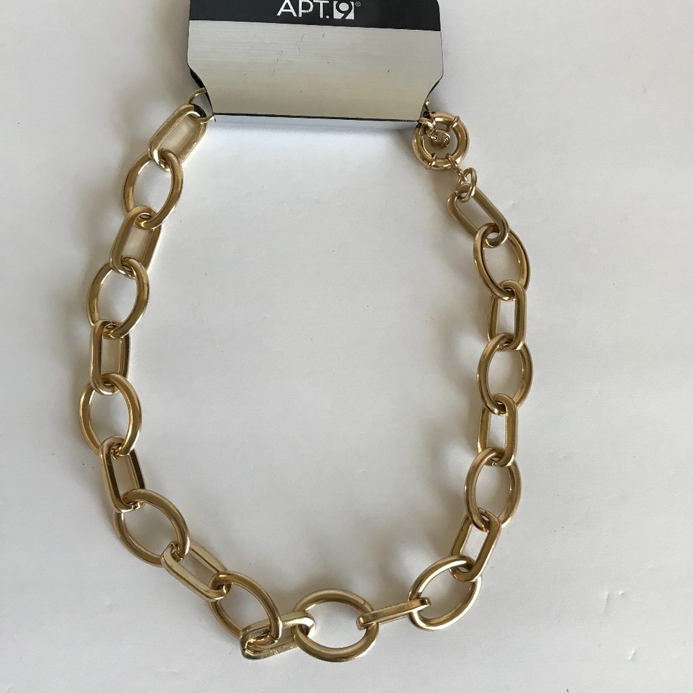 Apt. 9 Gold Chain Link Necklace, 17” with 3” extender